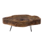 Suporte Bolacha Madeira G com pé 